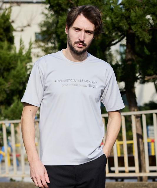 メタルジェルプリント半袖Tシャツ