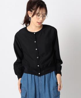 シアーラインクルーカーディガン