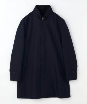 【コンフォートサイズ】シェブロンボンディング レイヤードライナー付スタンドカラーコート