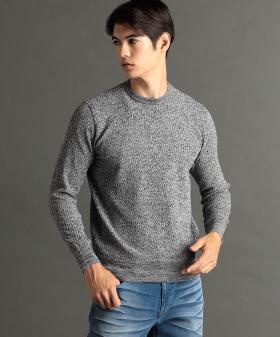 【canal deux Luxe】メランジ クルーネックニット
