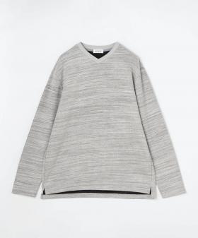 【コンフォートサイズ】ダブルフェイス  Vネックプルオーバー
