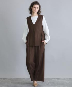 【セットアップ】ベスト＋ワイドパンツ