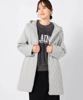 モッサ×キルト切り替えZIPフードコート