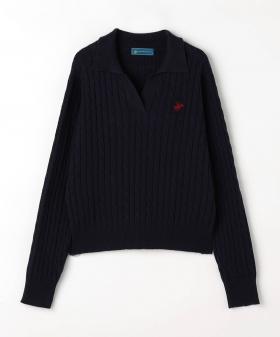 【BEVERLY HILLS POLO CLUB】スキッパー明きニット