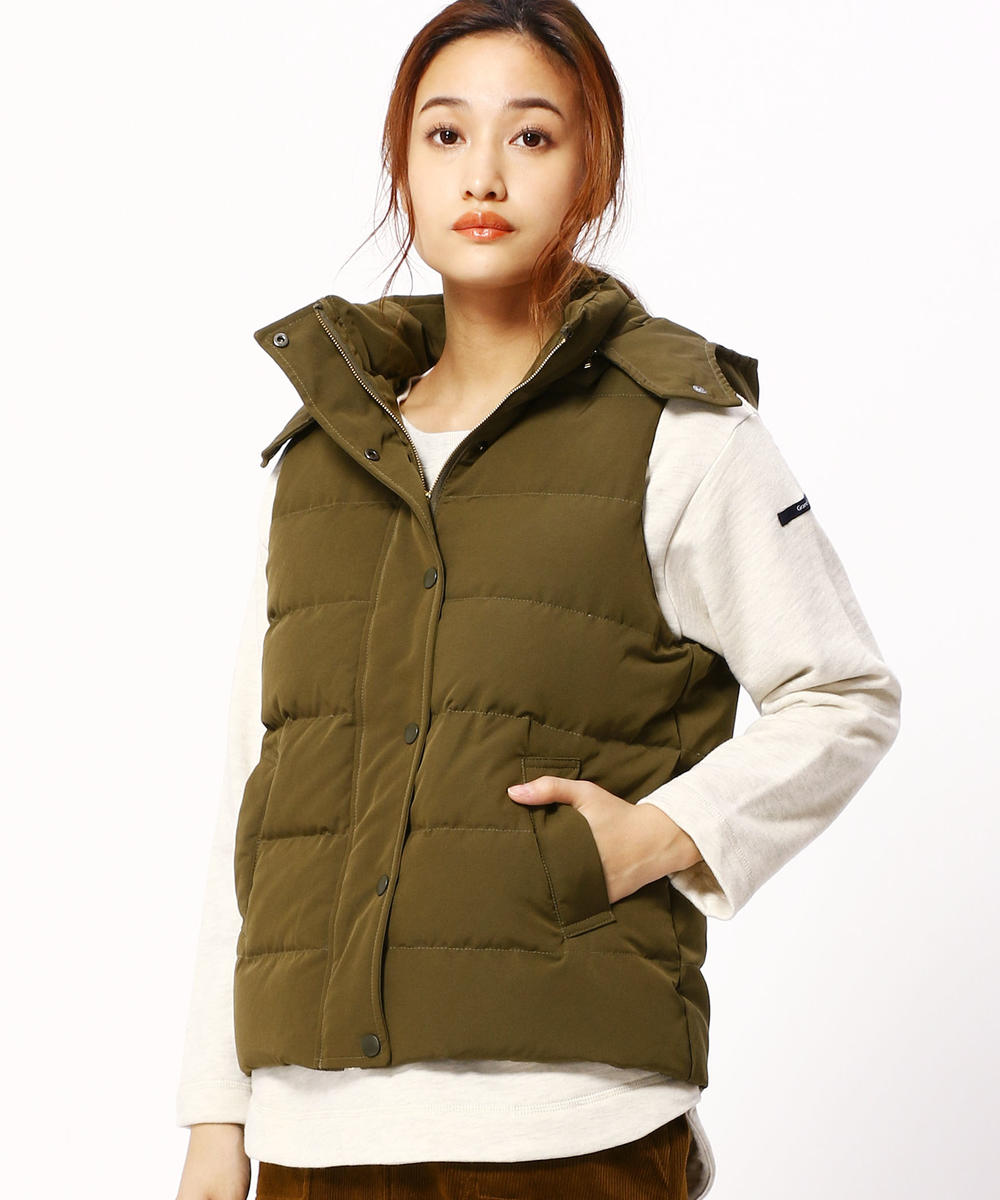 グログランフード付きダウンベスト ベスト ニコル公式通販サイト Nicole Online Shop
