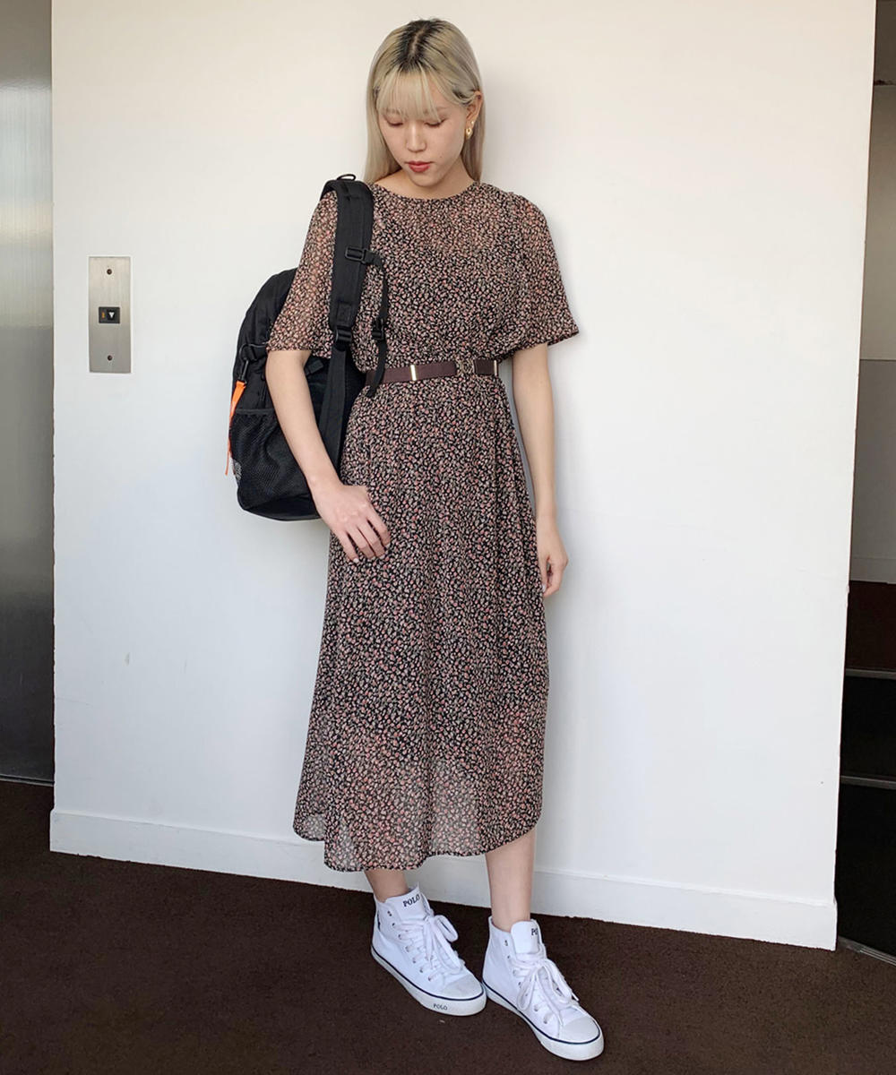 小花柄バックフリルワンピース その他ワンピース 179 Wg オフィシャルオンラインショップ 179 Wg オフィシャルオンラインショップ