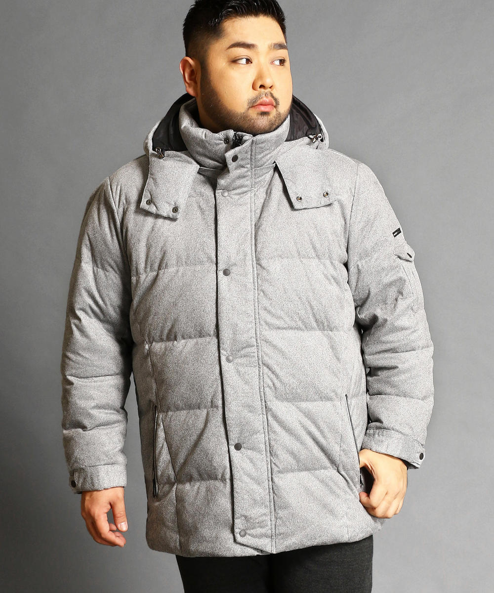 大きいサイズ スウェード起毛撥水加工ダウンジャケット ダウン 中綿 ニコル公式通販サイト Nicole Online Shop