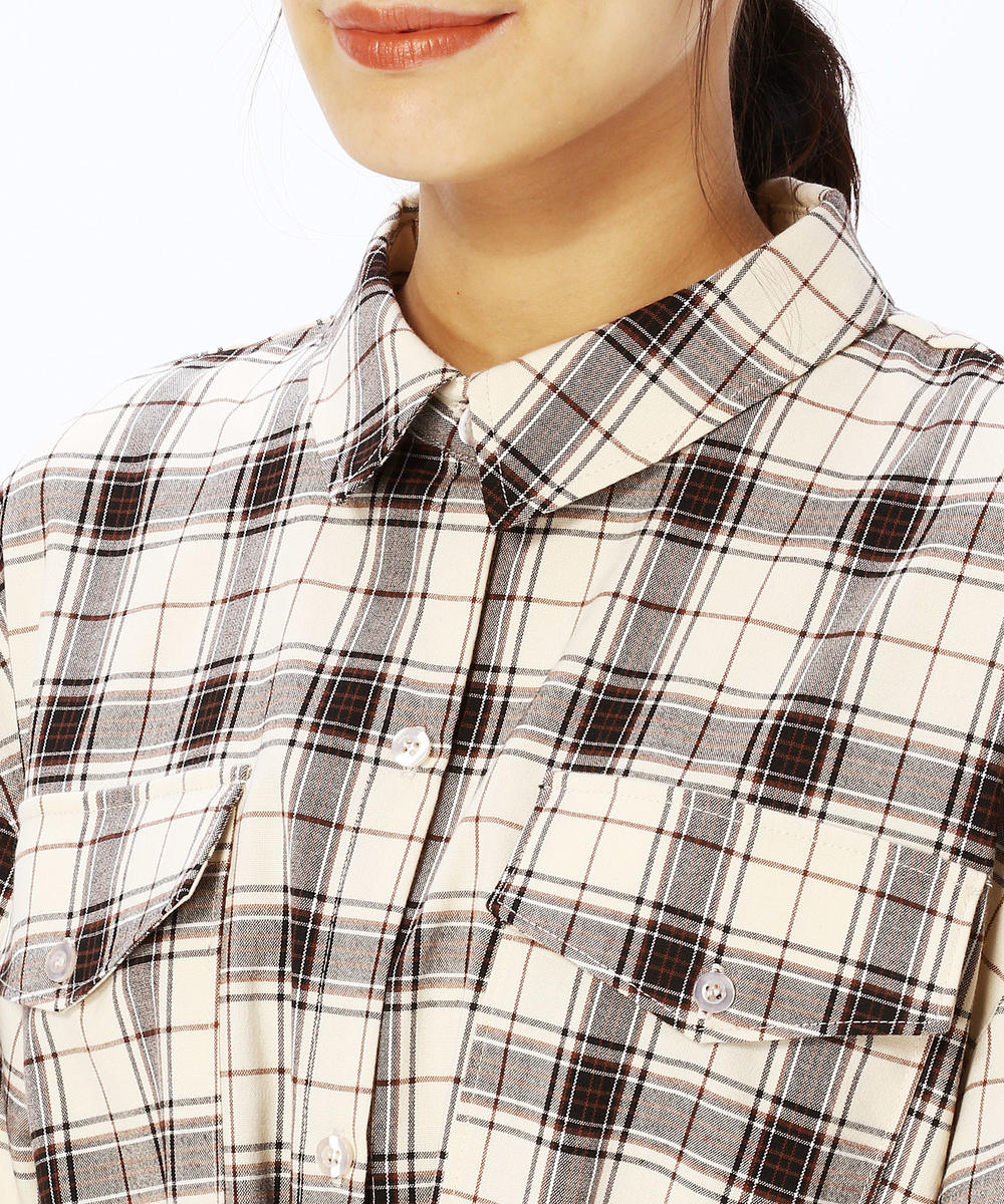 チェック柄シャツワンピース ワンピース ニコル公式通販サイト Nicole Online Shop チェック柄シャツワンピース ワンピース ニコル公式通販サイト Nicole Online Shop