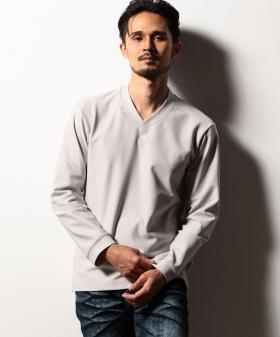 【RIELABO】ジャカードハイテンション Vネックプルオーバー