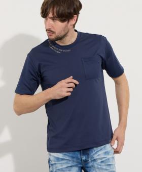 【TIME SALE】メタルジェルプリントポケット付き半袖Tシャツ