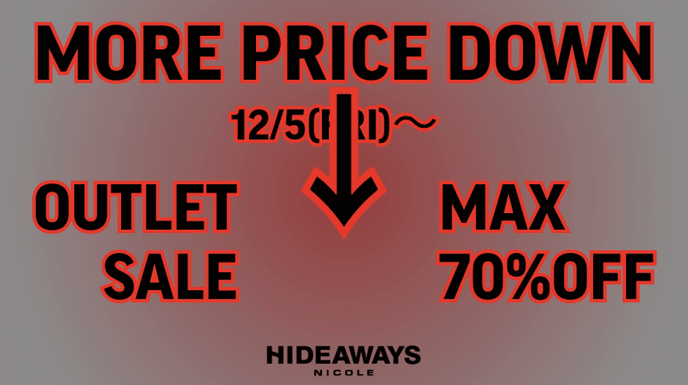 ▽【HW】OUTLET MORE PRICE DOWN